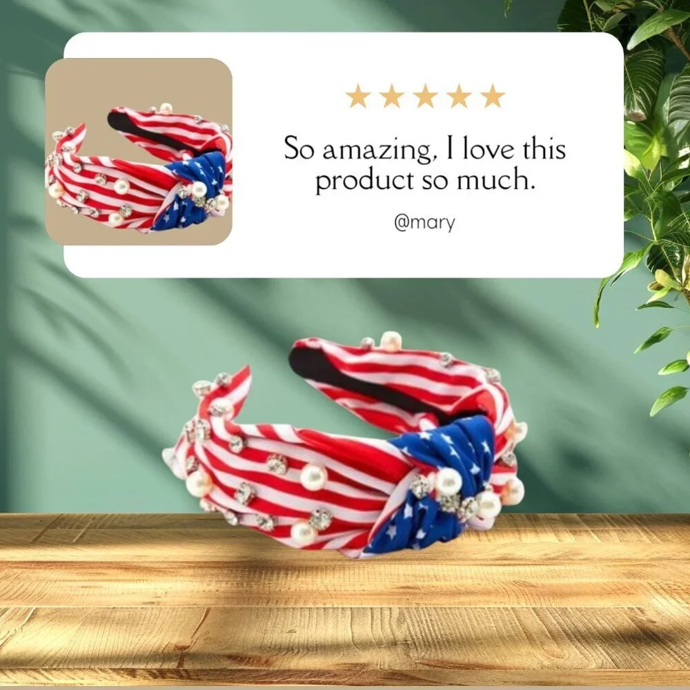NEW!!! American Flag Print Headband